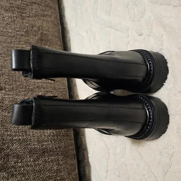 Zara Kids Chelsea Black Boots 11.5