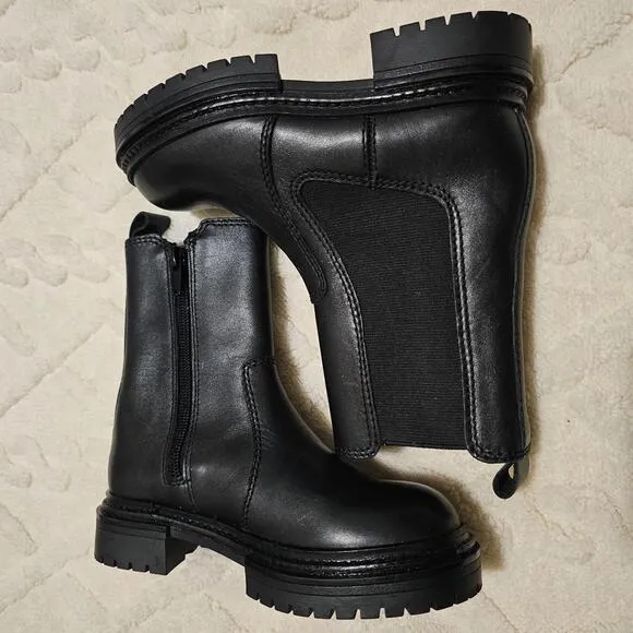 Zara Kids Chelsea Black Boots 11.5
