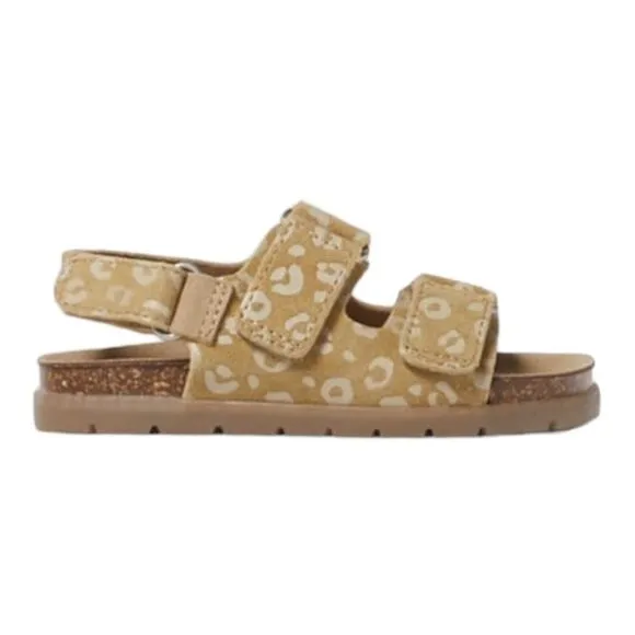 ZARA Kids | Mustard | LEATHER ANIMAL PRINT SANDALS