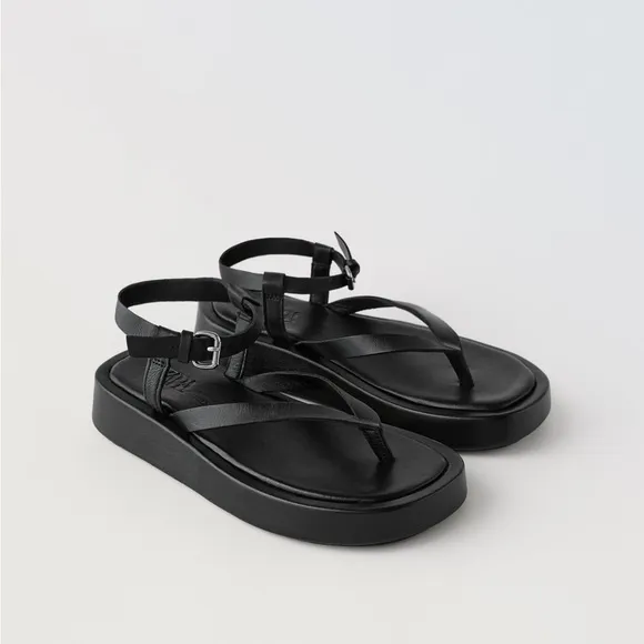 ZARA LEATHER SANDALS
