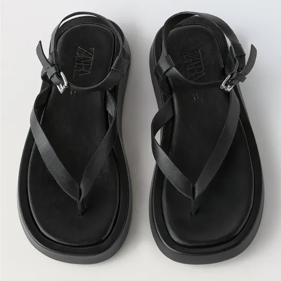 ZARA LEATHER SANDALS