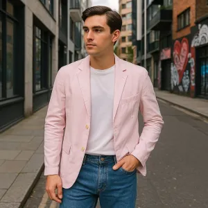 ZARA Men’s Relaxed Fit Light Pink Blazer – Size 38 (NWT)