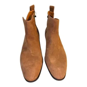 Zara Men's Tan Suede Leather Chelsea Boots Size EU 45 US 11 NEW