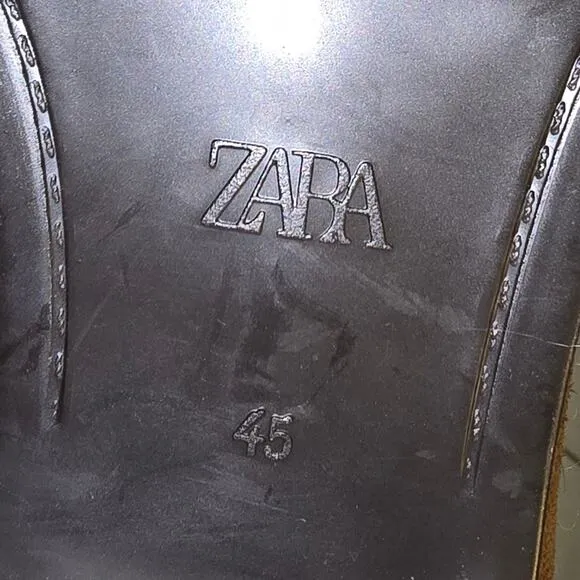 Zara Men's Tan Suede Leather Chelsea Boots Size EU 45 US 11 NEW