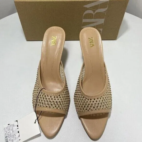 ZARA Mesh Slides NWT