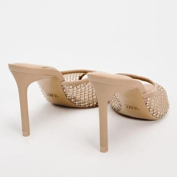 ZARA Mesh Slides NWT
