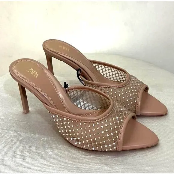 ZARA Mesh Slides NWT