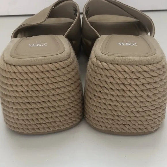 Zara rope wrapped crisscross platform sandals!