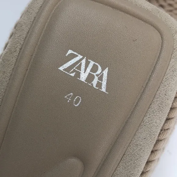 Zara rope wrapped crisscross platform sandals!