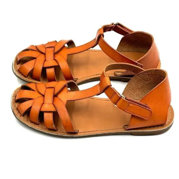 Zara Girls Genuine Leather Sandals