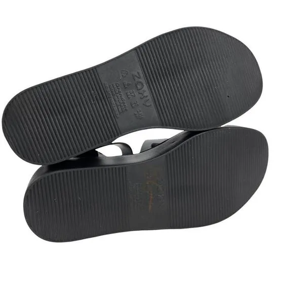 Zaxy Women's 18059 Future Platform Vanilla Scent Chunky Sandals in Black Size 8