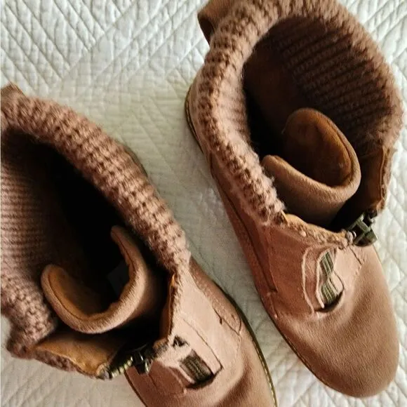 Zodiac Chelsea suede leather sweater with zipper boots
